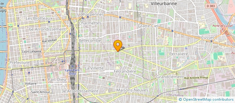 localisation de l'entreprise MADAME CATHERINE TACHON à VILLEURBANNE