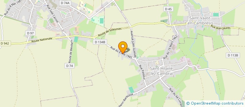 localisation de l'entreprise MADAME CATHERINE TAFOREAU  SAINT-HILAIRE-LEZ-CAMBRAI