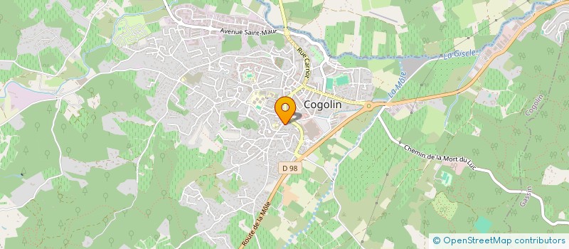 localisation de l'entreprise MADAME CATHERINE TAJAN  COGOLIN