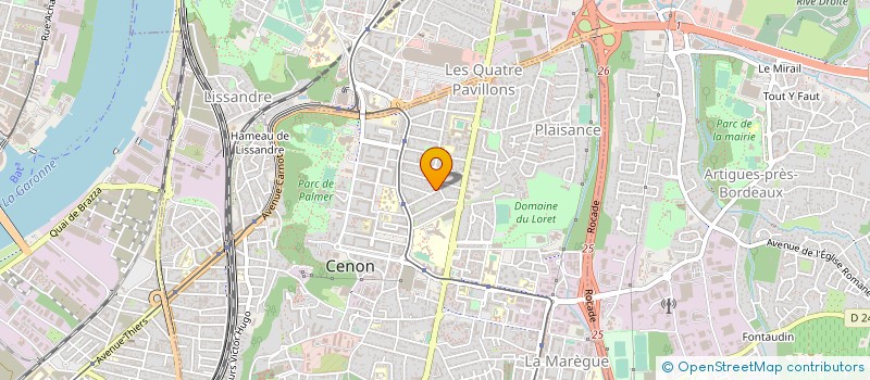 localisation de l'entreprise MADAME CATHERINE TARADE  CENON