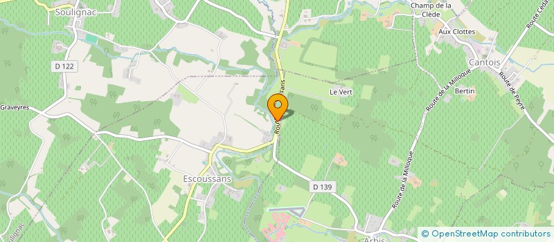 localisation de l'entreprise MADAME CATHERINE TAUZIN  ESCOUSSANS