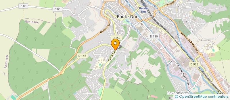 localisation de l'entreprise MADAME CATHERINE TEINTURIER à BAR-LE-DUC