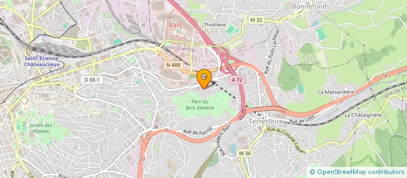 localisation de l'entreprise MADAME CATHERINE TELLES  SAINT-ETIENNE