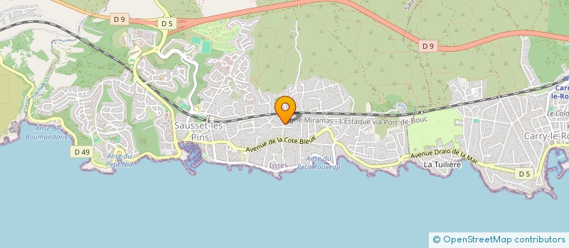 localisation de l'entreprise MADAME CATHERINE TENEUR  SAUSSET-LES-PINS