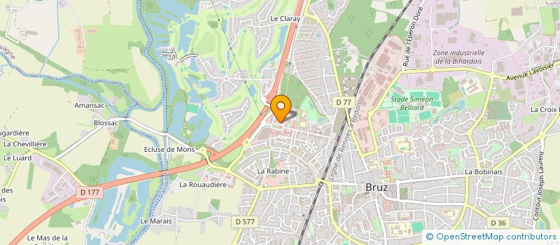 localisation de l'entreprise MADAME CATHERINE TESSIER  BRUZ