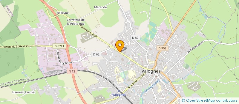 localisation de l'entreprise MADAME CATHERINE TESSON à VALOGNES