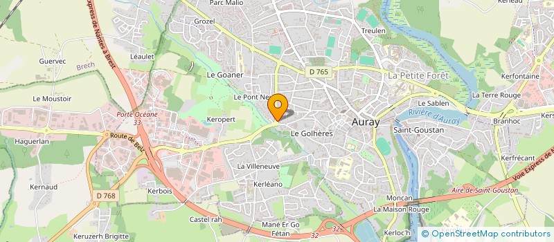 localisation de l'entreprise MADAME CATHERINE THEBAUD à AURAY