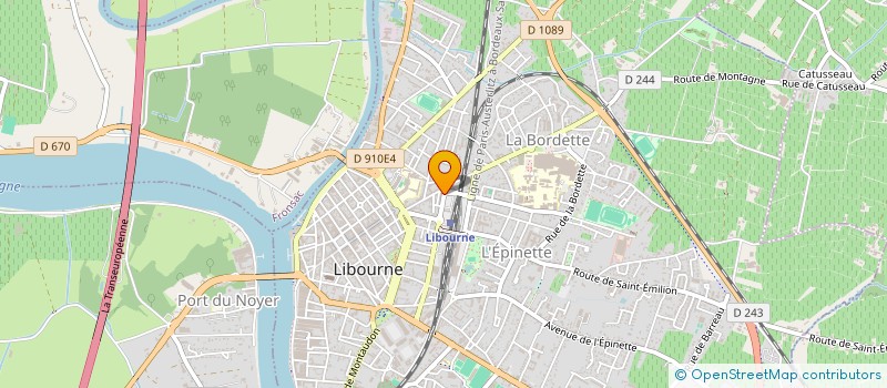 localisation de l'entreprise MADAME CATHERINE THEPAUT à LIBOURNE