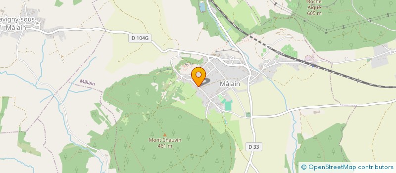 localisation de l'entreprise MADAME CATHERINE THIEBAUD  MALAIN