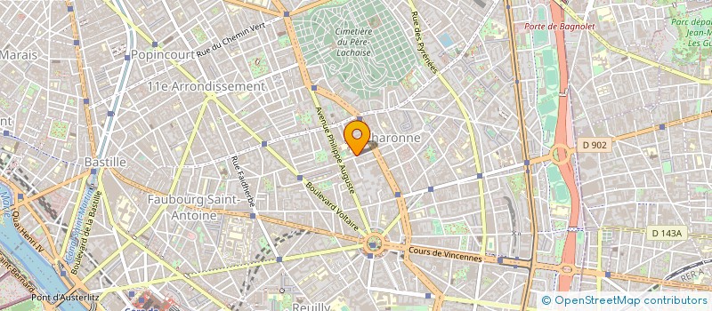 localisation de l'entreprise MADAME CATHERINE THIEBAULT  PARIS