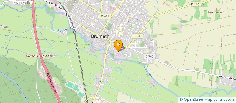 localisation de l'entreprise MADAME CATHERINE THIERRY  BRUMATH