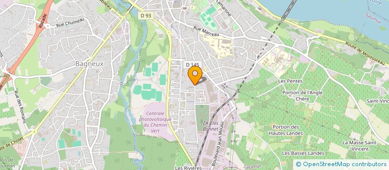 localisation de l'entreprise MADAME CATHERINE THOMAS  SAUMUR