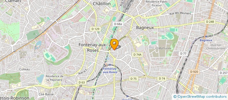 localisation de l'entreprise MADAME CATHERINE THOMAS à FONTENAY-AUX-ROSES