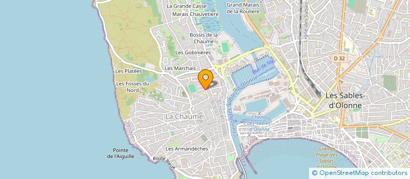 localisation de l'entreprise MADAME CATHERINE THOMAS à LES SABLES D'OLONNE