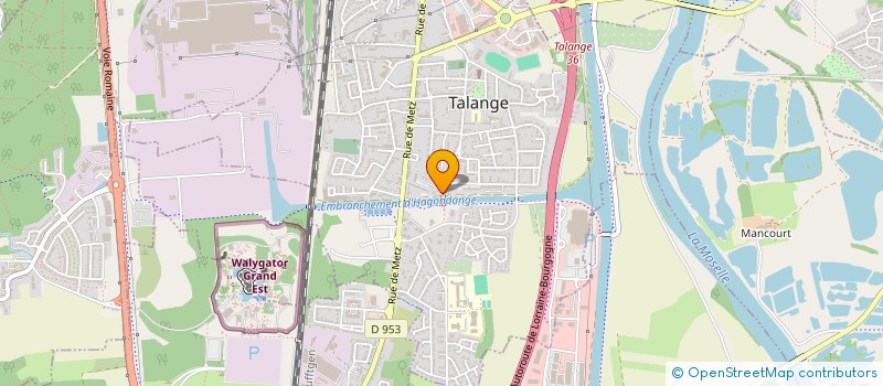 localisation de l'entreprise MADAME CATHERINE THONY  TALANGE