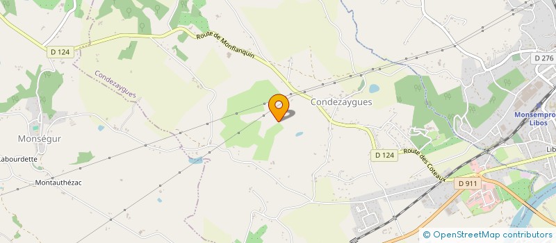 localisation de l'entreprise MADAME CATHERINE THOUEILLE  CONDEZAYGUES