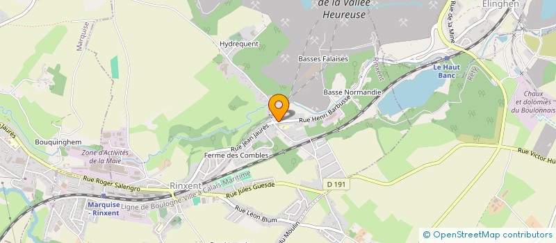 localisation de l'entreprise MADAME CATHERINE THUILLIERS  RINXENT