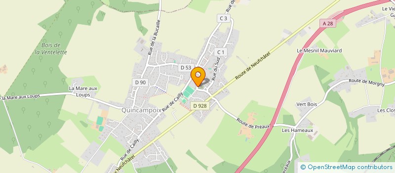 localisation de l'entreprise MADAME CATHERINE THUNE  QUINCAMPOIX