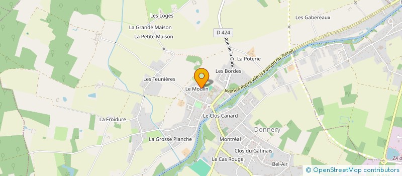 localisation de l'entreprise MADAME CATHERINE TIEDREZ à DONNERY