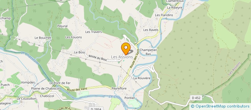 localisation de l'entreprise MADAME CATHERINE TINSEAU  LES ASSIONS