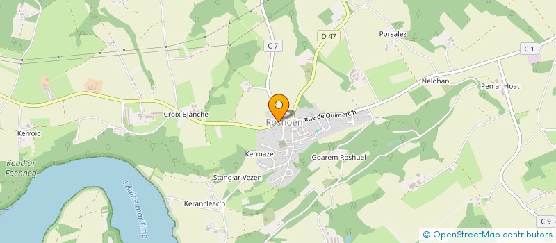 localisation de l'entreprise MADAME CATHERINE TISSOT  ROSNOEN