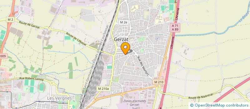 localisation de l'entreprise MADAME CATHERINE TIXIER  GERZAT