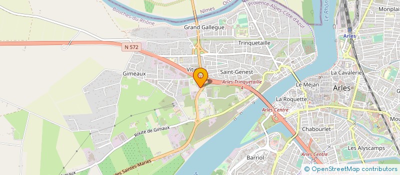 localisation de l'entreprise MADAME CATHERINE TOILLON à ARLES