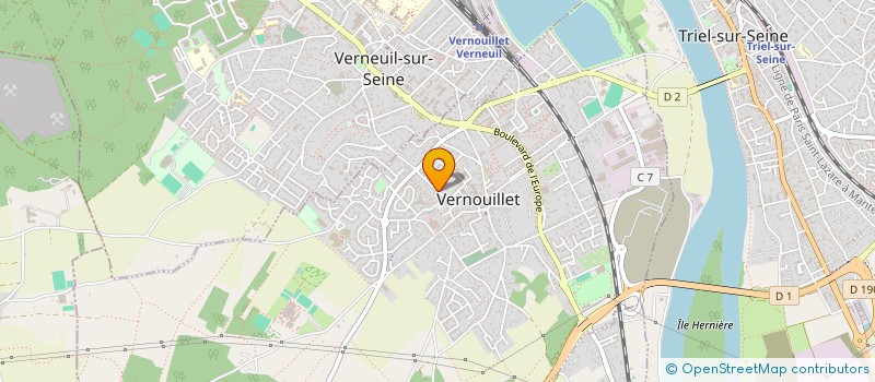 localisation de l'entreprise MADAME CATHERINE TOUCHARD à VERNOUILLET