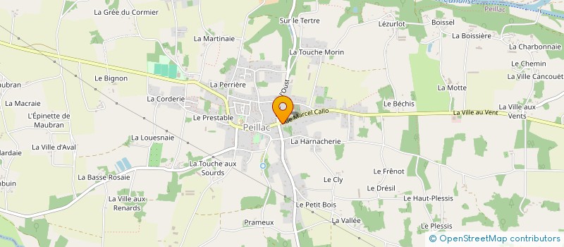 localisation de l'entreprise MADAME CATHERINE TOURON à PEILLAC
