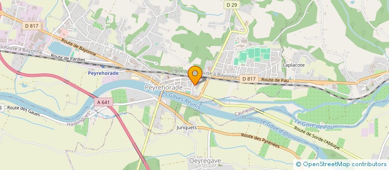 localisation de l'entreprise MADAME CATHERINE TOUSSAINT  PEYREHORADE