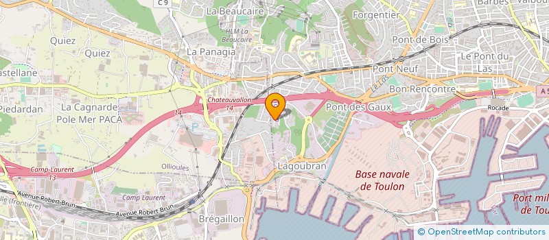 localisation de l'entreprise MADAME CATHERINE TRAICA  TOULON