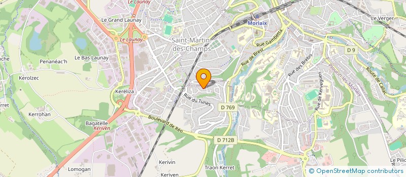 localisation de l'entreprise MADAME CATHERINE TRAON  MORLAIX