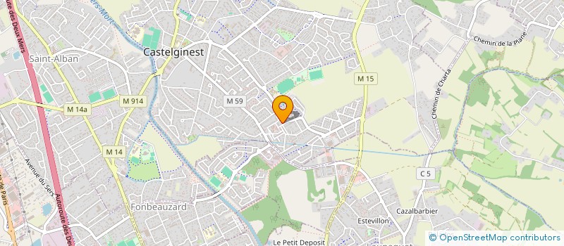 localisation de l'entreprise MADAME CATHERINE TRINO  CASTELGINEST