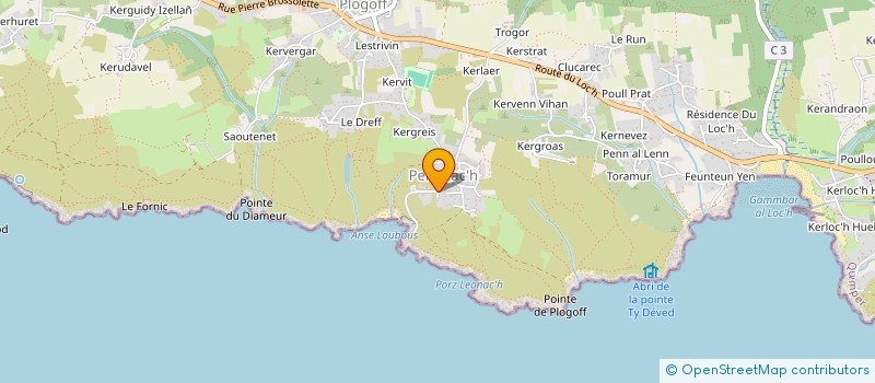 localisation de l'entreprise MADAME CATHERINE TROUDE  PLOGOFF