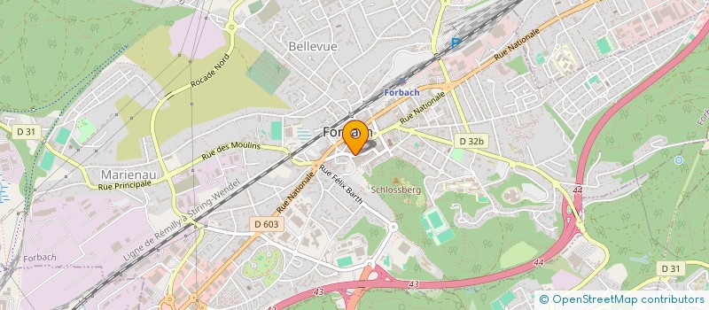 localisation de l'entreprise MADAME CATHERINE TRUCHELUT  FORBACH