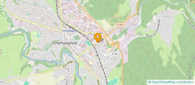 localisation de l'entreprise MADAME CATHERINE TUDEZCA  CHAMPAGNOLE