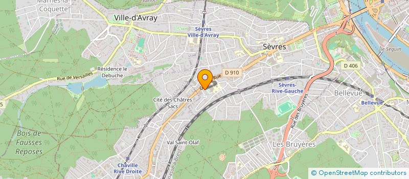 localisation de l'entreprise MADAME CATHERINE TURMEL à SEVRES