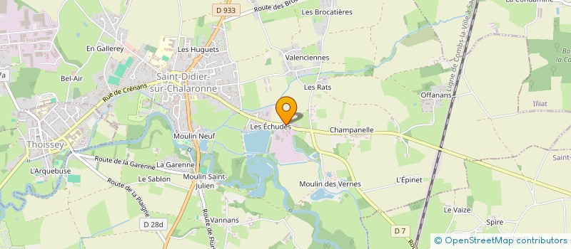 localisation de l'entreprise MADAME CATHERINE TUZET  SAINT-DIDIER-SUR-CHALARONNE