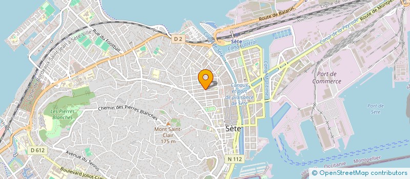 localisation de l'entreprise MADAME CATHERINE UTRERA  SETE