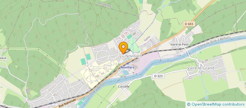 localisation de l'entreprise MADAME CATHERINE VADOT  NOVILLARS