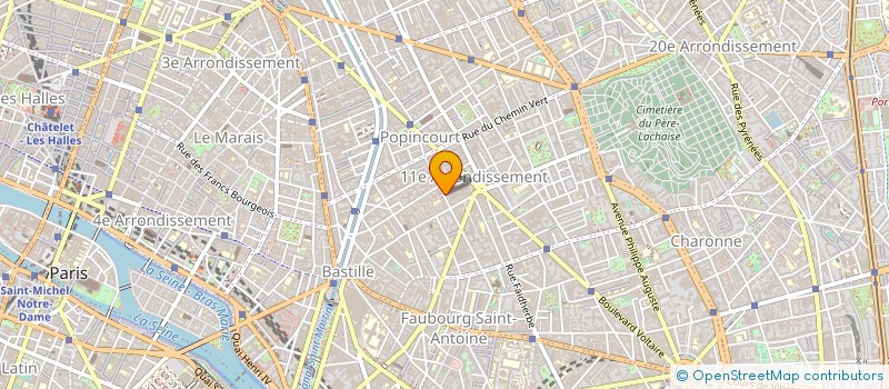 localisation de l'entreprise MADAME CATHERINE VAGNON  PARIS