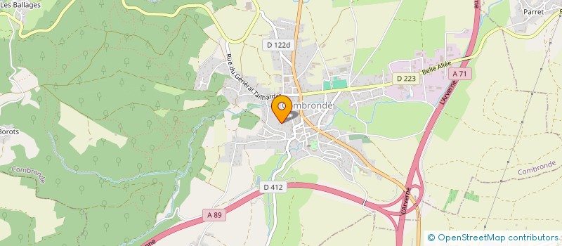 localisation de l'entreprise MADAME CATHERINE VAISSIERE  COMBRONDE