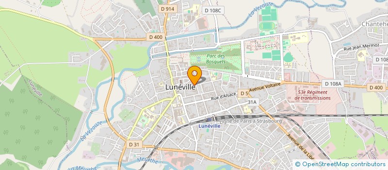 localisation de l'entreprise MADAME CATHERINE VALENTIN  LUNEVILLE