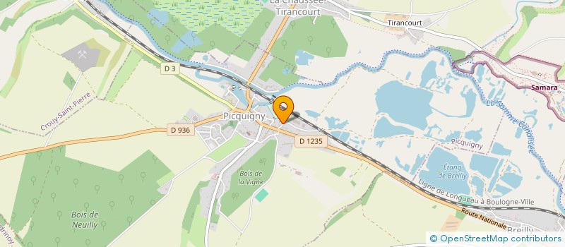 localisation de l'entreprise MADAME CATHERINE VALLAT  PICQUIGNY