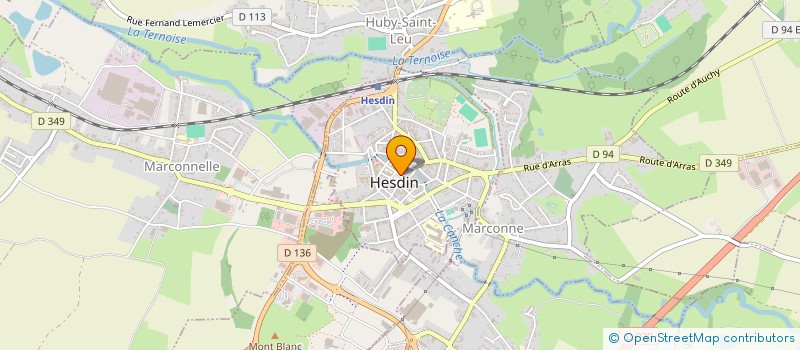 localisation de l'entreprise MADAME CATHERINE VANHERPE  HESDIN