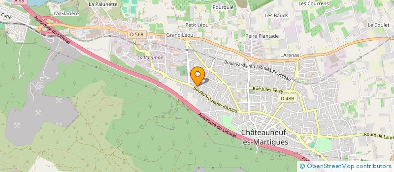 localisation de l'entreprise MADAME CATHERINE VANNOBEL à CHATEAUNEUF-LES-MARTIGUES