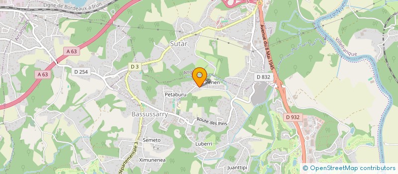 localisation de l'entreprise MADAME CATHERINE VARNIER  BASSUSSARRY