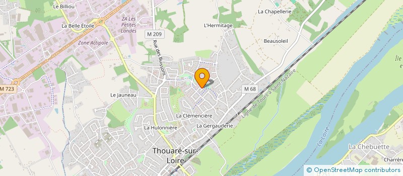 localisation de l'entreprise MADAME CATHERINE VASSEUR à THOUARE-SUR-LOIRE