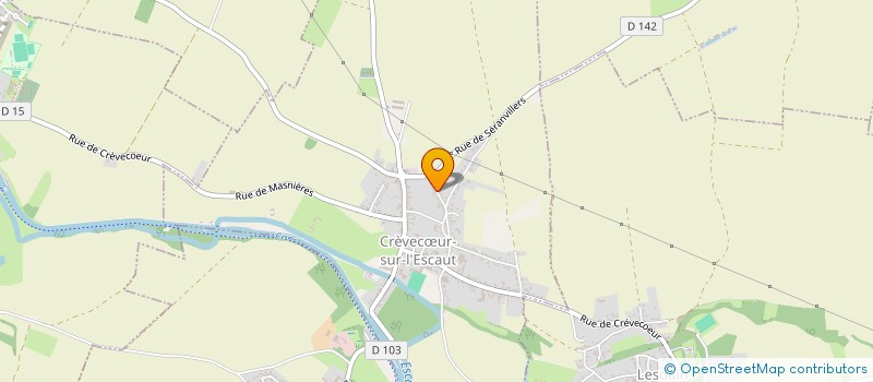 localisation de l'entreprise MADAME CATHERINE VASSON  CREVECUR-SUR-L'ESCAUT