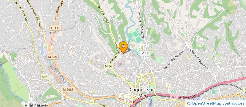 localisation de l'entreprise MADAME CATHERINE VELAY BOJCEVIC à CAGNES-SUR-MER